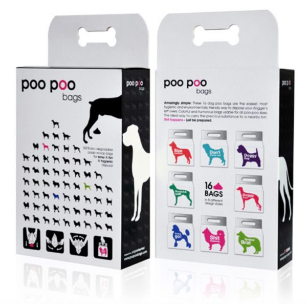 These compostable dog poop bags are perfect for the most cosmopolitan dog lover in your life.